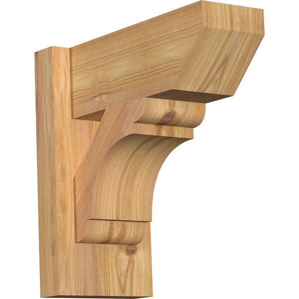 Ekena Millwork Olympic Slat Smooth Outlooker, Western Red Cedar, 5 1/2"W x 12"D x 12"H OUT06X12X12OLY06SWR - main